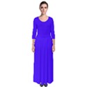 Ultra Marine Blue	 - 	Quarter Sleeve Maxi Dress View1