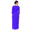 Ultra Marine Blue	 - 	Quarter Sleeve Maxi Dress View2