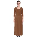Russet Brown	 - 	Quarter Sleeve Maxi Dress View1