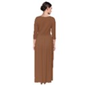 Russet Brown	 - 	Quarter Sleeve Maxi Dress View2