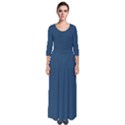 Aegean Blue	 - 	Quarter Sleeve Maxi Dress View1
