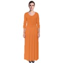 Popsicle Orange	 - 	Quarter Sleeve Maxi Dress View1