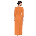 Popsicle Orange	 - 	Quarter Sleeve Maxi Dress View2