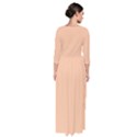 Deep Peach	 - 	Quarter Sleeve Maxi Dress View2