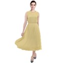 Egg Nog Yellow	 - 	Round Neck Boho Dress View1
