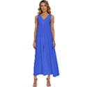 Screeming Blue	 - 	V-Neck Sleeveless Loose Fit Overalls View1