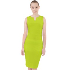 Bitter Lemon Green	 - 	midi Bodycon Dress