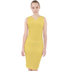 Naples Yellow	 - 	midi Bodycon Dress