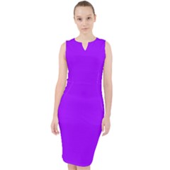 Vivid Violet Purple	 - 	midi Bodycon Dress