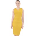 Sunglow Yellow	 - 	Midi Bodycon Dress View1