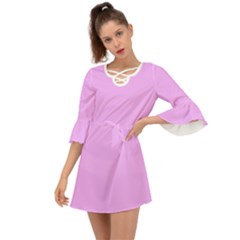 Blossom Pink	 - 	criss Cross Mini Dress