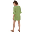 Olivine Green	 - 	Criss Cross Mini Dress View2