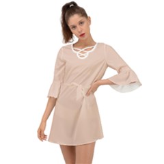 Silver Peony	 - 	criss Cross Mini Dress