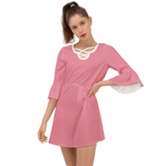 Berry Ice	 - 	criss Cross Mini Dress