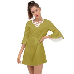 Brass	 - 	criss Cross Mini Dress