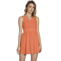 Basket Ball Orange	 - 	sleeveless High Waist Mini Dress