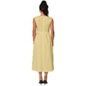 Egg Nog Yellow	 - 	Sleeveless Round Neck Midi Dress View4