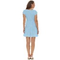 Robin Egg Blue	 - 	Short Sleeve Tiered Mini Dress View4