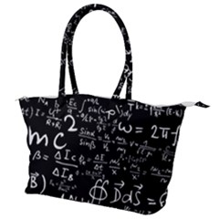 E=mc2 Text Science Albert Einstein Formula Mathematics Physics Canvas Shoulder Bag by Jancukart