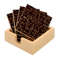 E=mc2 Text Science Albert Einstein Formula Mathematics Physics Bamboo Coaster Set
