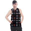 Black And Multicolored Polka Dot Artwork Digital Art Men s Sleeveless Hoodie View1