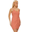 Basket Ball Orange	 - 	Wrap Tie Front Dress View3