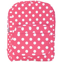 Hot Pink Polka Dots Full Print Backpack by GardenOfOphir