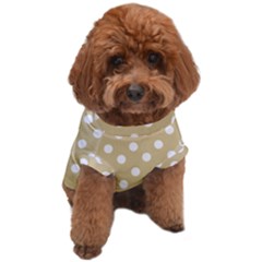 Mint Polka And White Polka Dots Dog T-shirt