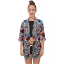 Aqua blend Open Front Chiffon Kimono View1