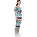 Guillever Wp Off Shoulder Ruffle Top Jumpsuit View3