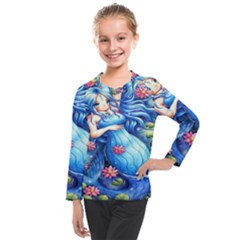 Mermay Kids  Long Mesh Tee