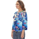 Mermay Cut Out Wide Sleeve Top View2