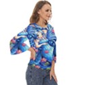 Mermay Cut Out Wide Sleeve Top View3