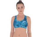 Blue Water Speech Therapy Cross String Back Sports Bra View1
