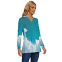 Clouds hd wallpaper Long Sleeve Drawstring Hooded Top View3