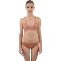 Soft Copper	 - 	wrap Around Bikini Set