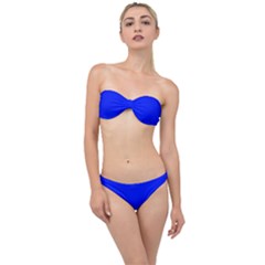 Just Blue	 - 	classic Bandeau Bikini Set