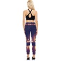 Night Houses River Bokeh Leaves Pocket Leggings  View2