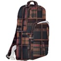 Books Bookshelf Bookcase Library Double Compartment Backpack View2
