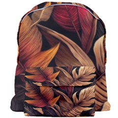 Ai Generated Leaves Tropical Palm Giant Full Print Backpack