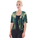 Ai Generated Soil Forest Crisis Nature Cropped Button Cardigan View1