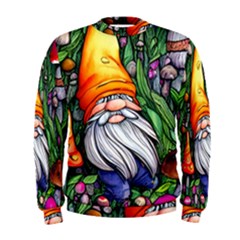 Magic Mushroom Charm Toadstool Glamour Men s Sweatshirt by GardenOfOphir