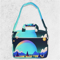 Ai Generated Trees Stars Planets Dreamlike Sun Macbook Pro 13  Shoulder Laptop Bag 