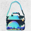 Ai Generated Trees Stars Planets Dreamlike Sun MacBook Pro 13  Shoulder Laptop Bag  View1