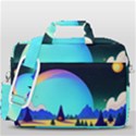 Ai Generated Trees Stars Planets Dreamlike Sun MacBook Pro 13  Shoulder Laptop Bag  View3