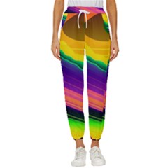 Jupiter Clouds Dan Mumford Stars Yellow Planets Cropped Drawstring Pants