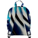 Feathers Pattern Design Blue Jay Texture Colors Zip Up Backpack View3