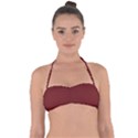 Persian Plum Brown	 - 	Halter Bandeau Bikini Top View1