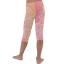 unicorm orange and pink Kids  Lightweight Velour Capri Leggings  View4