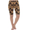 Ai Generated Camels Palm Trees Pattern Cropped Leggings  View1